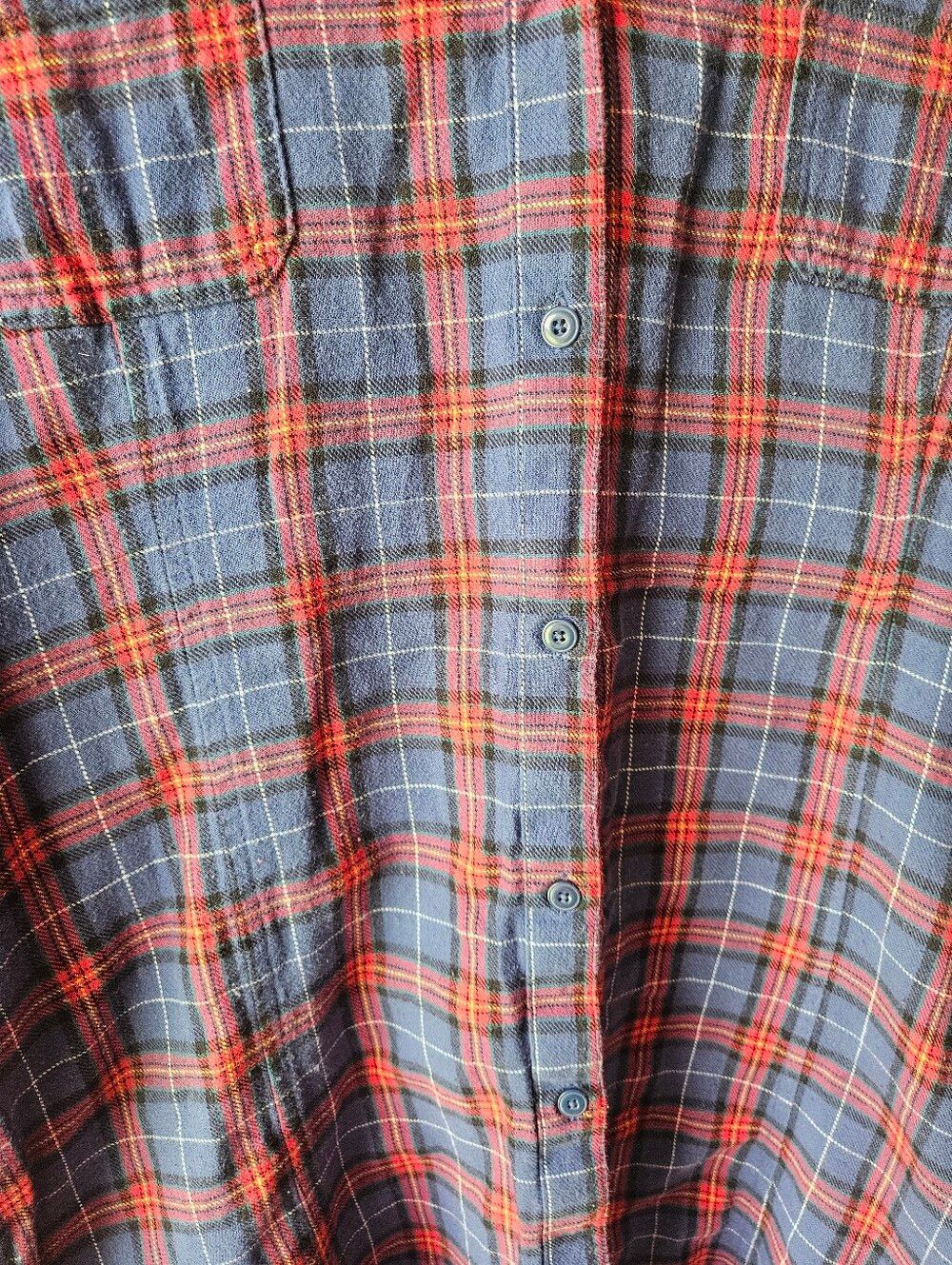 Riders by Lee Navy and Red Plaid Tunic Size Large - Picture 3 of 5